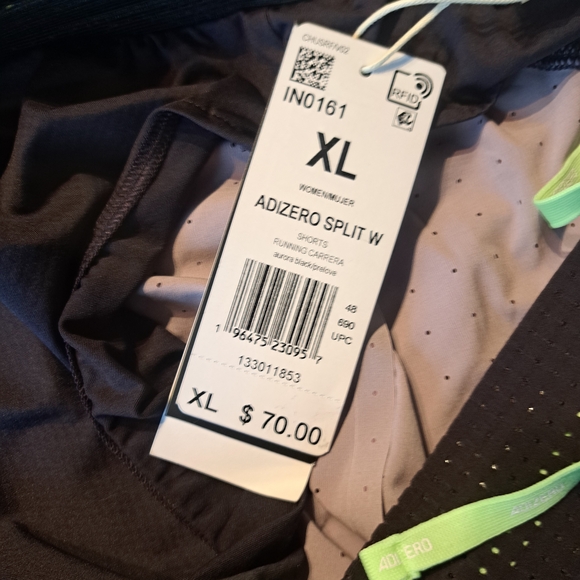 Adidas Green and Purple Athletic Shorts Lightweight Performance - Picture 7 of 12